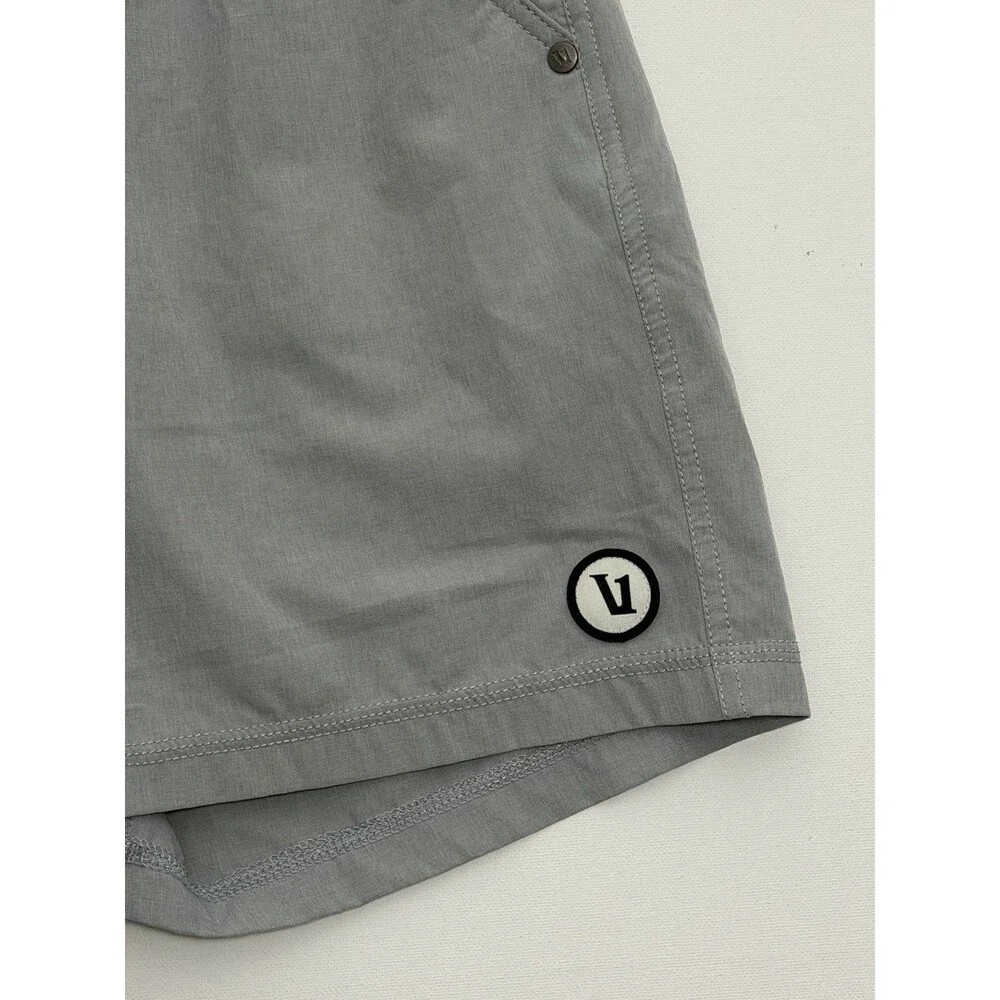 Vuori Kore Lined Shorts Mens Small Gray Athletic Running Training Gym Lounge